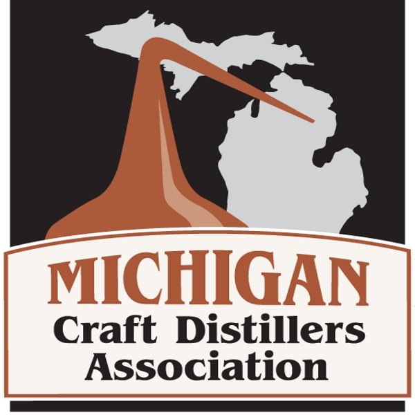 Logo and link to Michigan Craft Distillers Association.