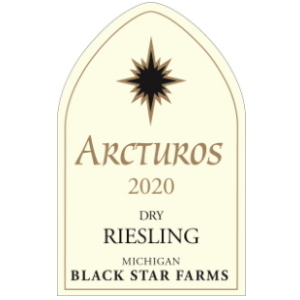 Label for the 2020 Arcturos Dry Riesling.