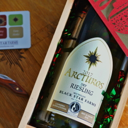 Dry Riesling in a gift box.